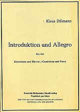 Klaus Dillmann Notenblätter Introduktion und Allegro