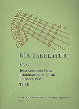 Juan Ambrosius Dalza Notenblätter Intabulatura de lauto Band 2 (1508)