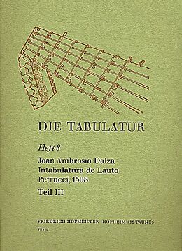 Juan Ambrosius Dalza Notenblätter Intabulatura de lauto Teil 3