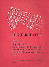 Hans (Newsidler) Neusidler Notenblätter Ein newgeordent künstlich Lautenbuch