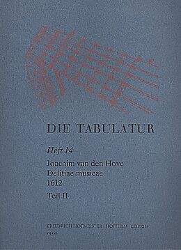 Joachim van den Hove Notenblätter Delitiae musicae (1612) Band 2