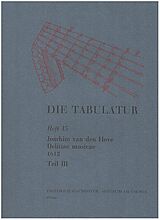 Joachim van den Hove Notenblätter Delitiae musicae (1612) Band 3
