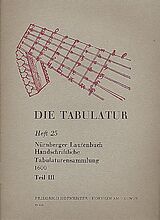  Notenblätter Nürnberger Lautenbuch Band 3