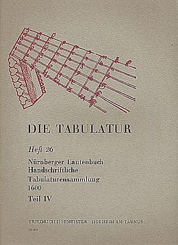  Notenblätter Nürnberger Lautenbuch Band 4