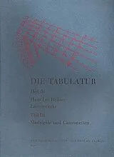Hans Leo Hassler Notenblätter Lautenwerke Band 3 Madrigale und