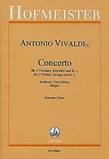 Antonio Vivaldi Notenblätter Concerto für 2 Violinen, Streicher und Bc