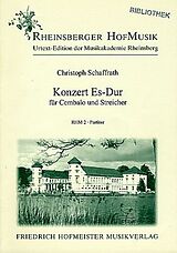 Christoph Schaffrath Notenblätter Konzert Es-Dur