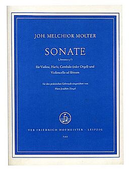 Johann Melchior Molter Notenblätter Sonate für Violine, Harfe