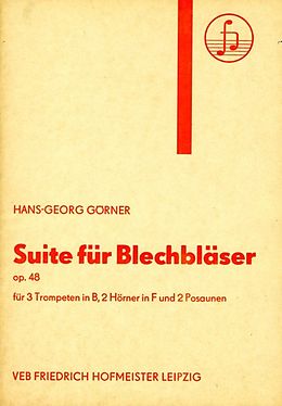 Hans Georg Görner Notenblätter Suite op.48