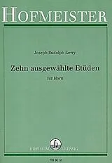 Joseph Rudolf Lewy Notenblätter 10 ausgewaehlte Etüden