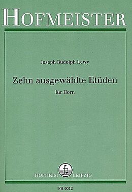 Joseph Rudolf Lewy Notenblätter 10 ausgewaehlte Etüden