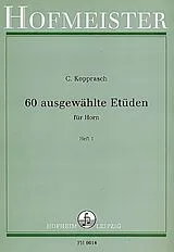 C. Kopprasch Notenblätter 60 ausgewählte Etüden Band 1 (Nr.1-34)