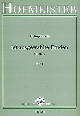 C. Kopprasch Notenblätter 60 ausgewählte Etüden Band 1 (Nr.1-34)