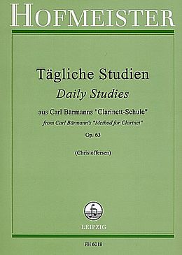  Notenblätter Tägliche Studien aus Carl Bärmanns Clarinett-Schule op.63