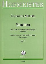 Ludwig Milde Notenblätter Studien über Tonleiter- und Akkordzerlegungen op.24