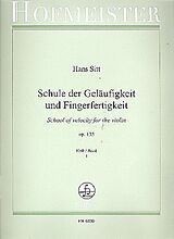 Hans Sitt Notenblätter Schule der Geläufigkeit op.135 Band 1