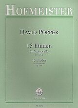 David Popper Notenblätter 15 Etüden op.76,1