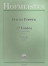 David Popper Notenblätter 15 Etüden op.76,1