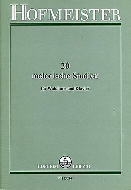  Notenblätter 20 melodische Studien für Horn