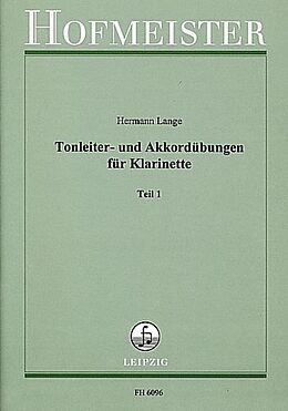 Hermann Lange Notenblätter Tonleiter- und Akkordübungen Band 1