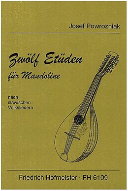 Joseph Powrozniak Notenblätter 12 Etüden für Mandoline