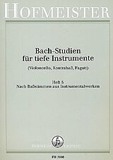 Johann Sebastian Bach Notenblätter Bach-Studien für tiefe Instrumente Band 5