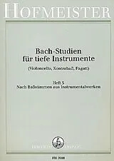 Johann Sebastian Bach Notenblätter Bach-Studien für tiefe Instrumente