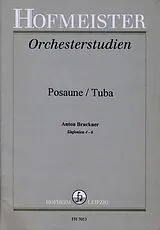 Anton Bruckner Notenblätter Orchesterstudien Posaune