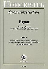  Notenblätter Orchesterstudien Fagott Band 4