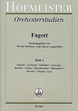 Notenblätter Orchesterstudien Fagott Band 4