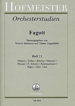  Notenblätter Orchesterstudien für Fagott Band 13
