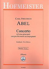 Karl Friedrich Abel Notenblätter Concerto à Cornu principale con