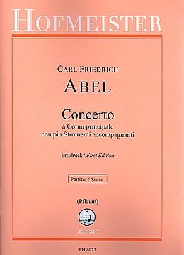 Karl Friedrich Abel Notenblätter Concerto à Cornu principale con