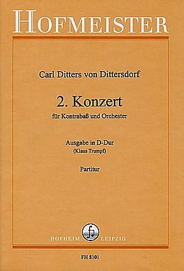 Karl Ditters von Dittersdorf Notenblätter Konzert D-Dur für Kontrabass