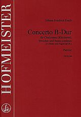 Johann Friedrich Fasch Notenblätter Concerto B-Dur für Chalumeau