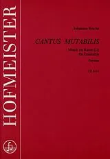Johannes Reiche Notenblätter Cantus mutabilis Musik im Raum