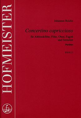 Johannes Reiche Notenblätter Concertino capriccioso für