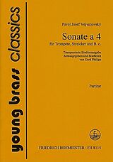 Pavel Josef Vejvanovsky Notenblätter Sonate a 4 für Trompete, Streicher und bc