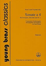 Pavel Josef Vejvanovsky Notenblätter Sonate a 4