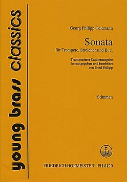 Georg Philipp Telemann Notenblätter Sonate für Trompete, Streicher