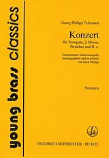 Georg Philipp Telemann Notenblätter Konzert für Trompete, 2 Oboen