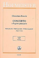 Gioacchino Rossini Notenblätter Concerto a fagotto pricipale