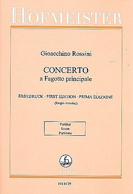 Gioacchino Rossini Notenblätter Concerto a fagotto pricipale