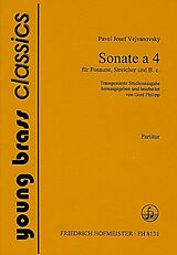 Pavel Josef Vejvanovsky Notenblätter Sonate a 4 für posaune, Streicher und Bc