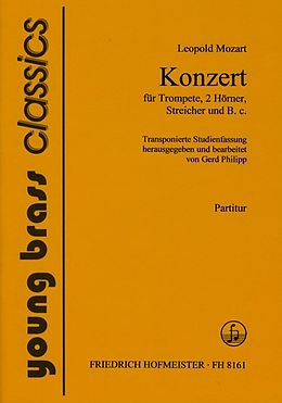 Leopold Mozart Notenblätter Konzert F-Dur für Trompete und Orchester