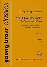 Georg Philipp Telemann Notenblätter 8 Charakterstücke für Trompete