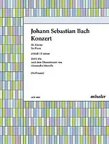 Johann Sebastian Bach Notenblätter Konzert d-Moll BWV974