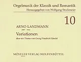 Arno Landmann Notenblätter Variationen über ein Thema von Händel