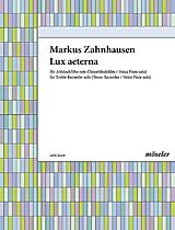 Markus Zahnhausen Notenblätter Lux aeterna