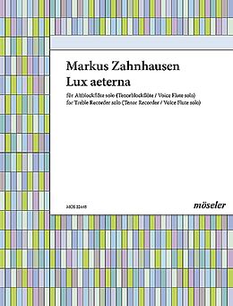 Markus Zahnhausen Notenblätter Lux aeterna
